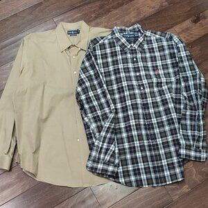 Ralph Lauren *BUNDLE OF 2* Long Sleeve Button Down Shirts XXL